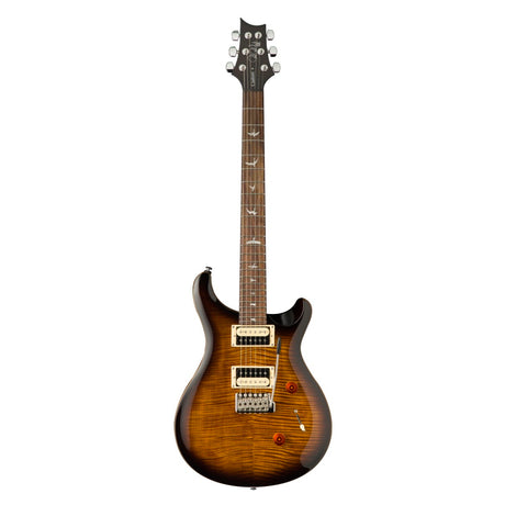 PRS SE Custom 24 Black Gold Burst Elektrische Gitaar met Flame Maple Top inclusief Gig Bag