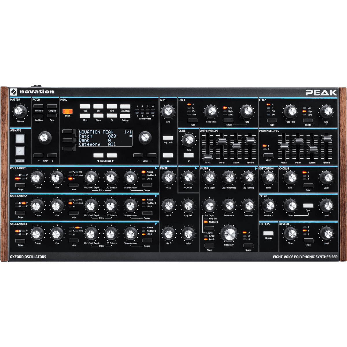 Novation Peak – 8-Stemmige Hybride Synthesizer