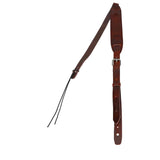 Flight S58 Bruine Leren Ukulele Strap EU Handgemaakt met Verstelbare Lengte