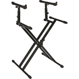 QUIKLOK QL742 Pro Keyboardstandaard – Grote Dubbele X, 2 Niveaus, Verstelbaar, max. 90 kg