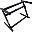 QUIKLOK Z71ALU Lichtgewicht Z-Keyboardstandaard – Verstelbaar, aluminium, Zwart, max. 113 kg