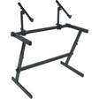 QUIKLOK Z726L Grote Z-Keyboardstandaard – Voor 2 Keyboards, Verstelbaar, max. 113 kg