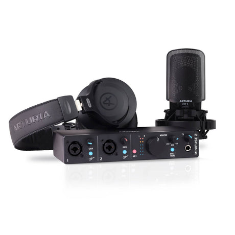 Arturia MiniFuse Recording Pack Black Opnamepakket met Audio Interface
