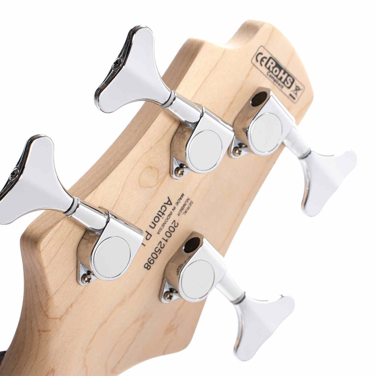 Cort Action PJ OPW basgitaar 4-snarig met PJ pickups, populier body en esdoorn hals