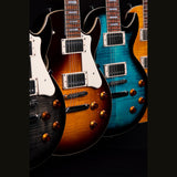 Cort CR250 VB2 Elektrische Gitaar Single Cut Mahonie met Flame Maple Top Vintage Burst