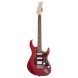 Cort G110 OPBC Elektrische Gitaar HSS Populier Open Pore Black Cherry met Tremolo