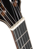 Cort Sunset Nylectric DLX TSB Nylon Elektrische Gitaar Solid Sitka Spruce met Flamed Maple Tobacco Sunburst