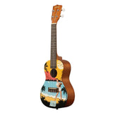 Kala Learn To Play Elvis Blue Hawaii concert ukulele starterkit – Mahonie, met Elvis-lesmateriaal, tuner en app