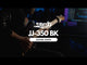 JET JJ-350 BK Offset Elektrische Gitaar HH Hardtail Roasted Maple Zwart