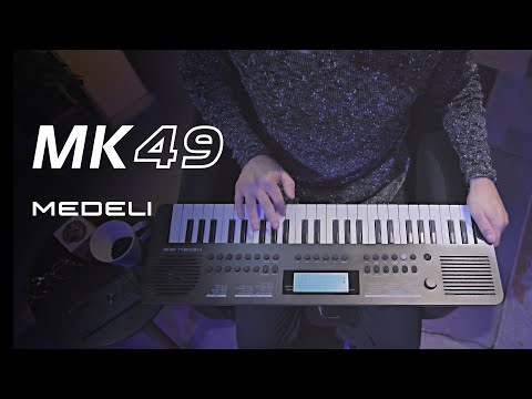 Medeli MK49/BK Nebula Series – 49 aanslaggevoelige mini-toetsen, USB-Audio, 200 klanken